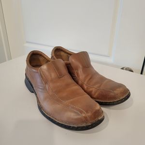 Clarks Collection Escalade Men's Leather Loafers Shoes Size 9.5W